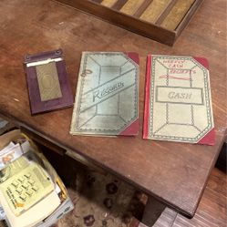 Antique Calendar, Ledger And Record Journal