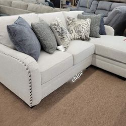 ~ASK DISCOUNT COUPON🎖sofa Couch Loveseat Living room set sleeper recliner daybed futon ☆ Dlr Chalk Raf Or Laf Sofa Chaise Sectional 