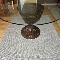 Round Glass Dining Table