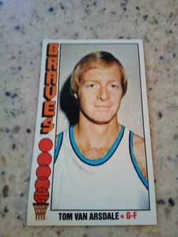 Vintage 1976 Topps basketball/ Tom van arsdale/buffalo braves/ guard-forward/ card #99
