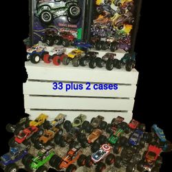 Huge Hot Wheels Monster Truck Lot
