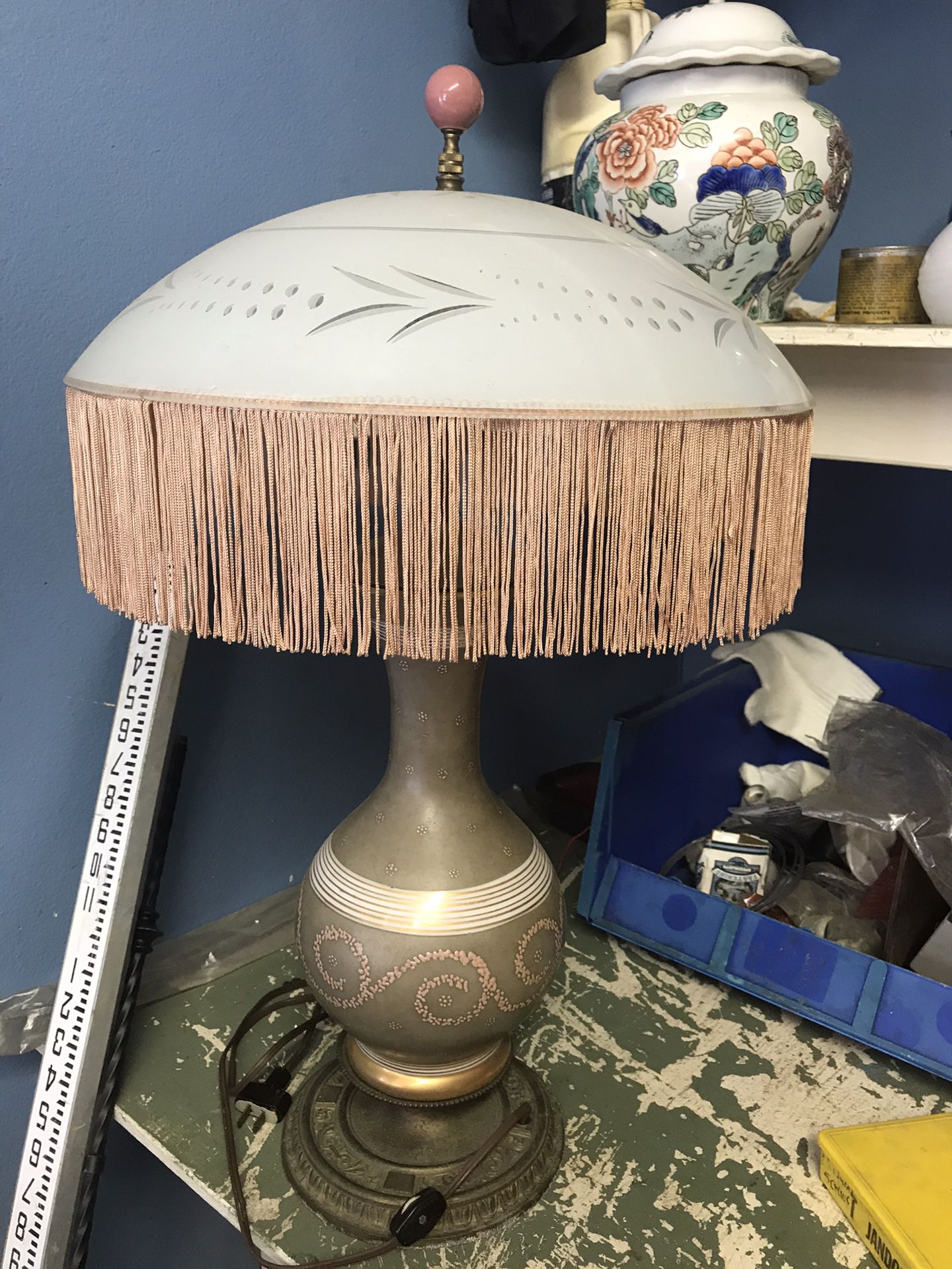 Antique Fringe Lamp