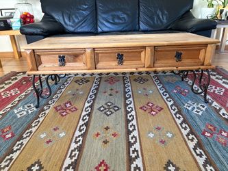Mexican rustic pine TV console/table furniture