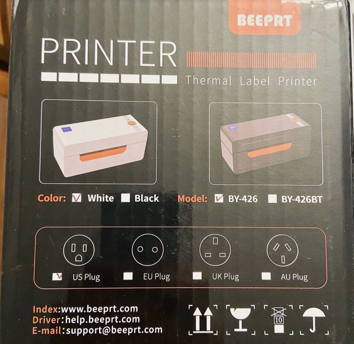 BEEPRT Thermal Label Printer BY-426 With ONLY USB Connection NO BLUETOOTH