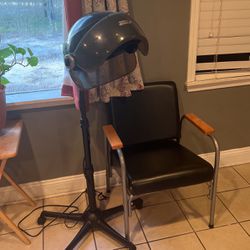Portable Hair Dryer & Shampoo Bowl And Chair 