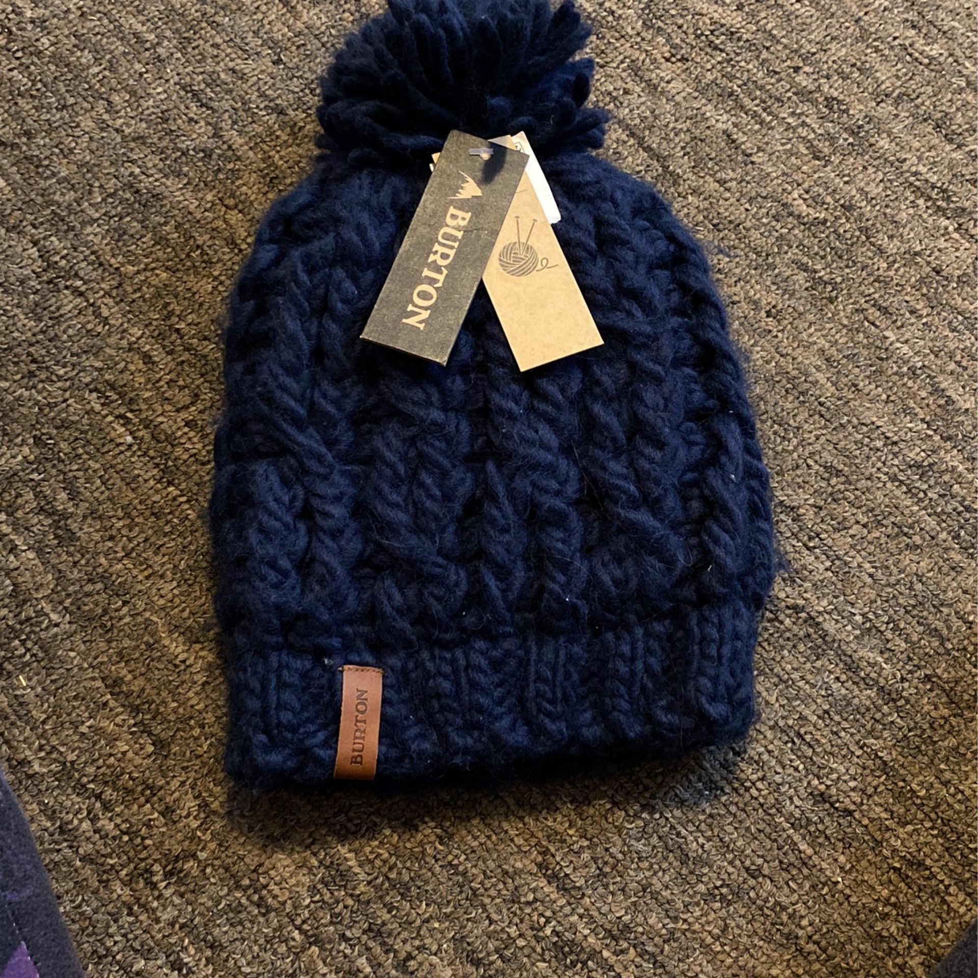 BURTON Hand Knit Kismet Beanie- Dress Blue