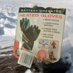 Heated Gloves Battery Operated (New Unopened). Unisex.