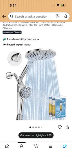 Filtered shower head