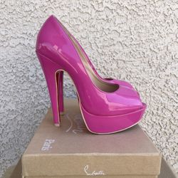 Pink Peep Toe Pumps