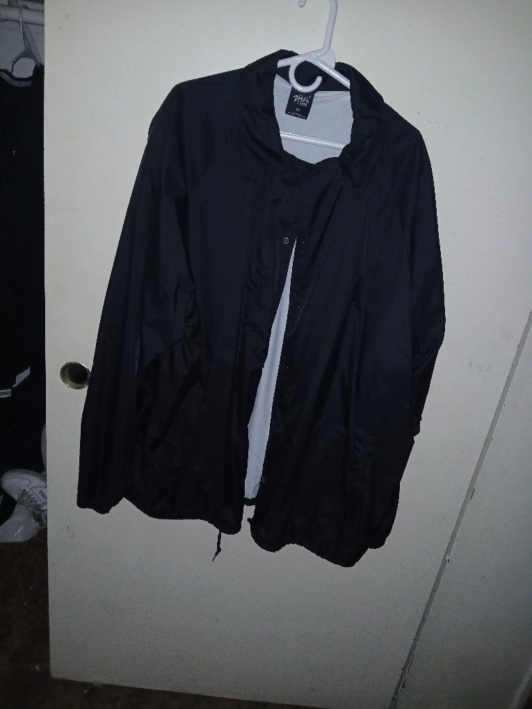 Black Windbreaker 3xl