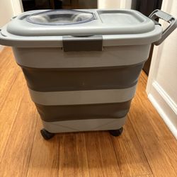 Gray Collapsing Storage Container