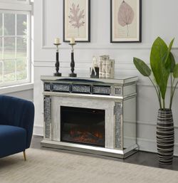 Glamour mirror fireplace