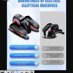 Under Desk Elliptical Machine, Electric Ellipse Leg Exerciser 