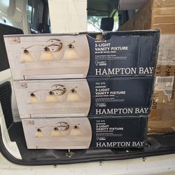 Hampton Bay Andenne 3-Light Vanity Fixture. NIB