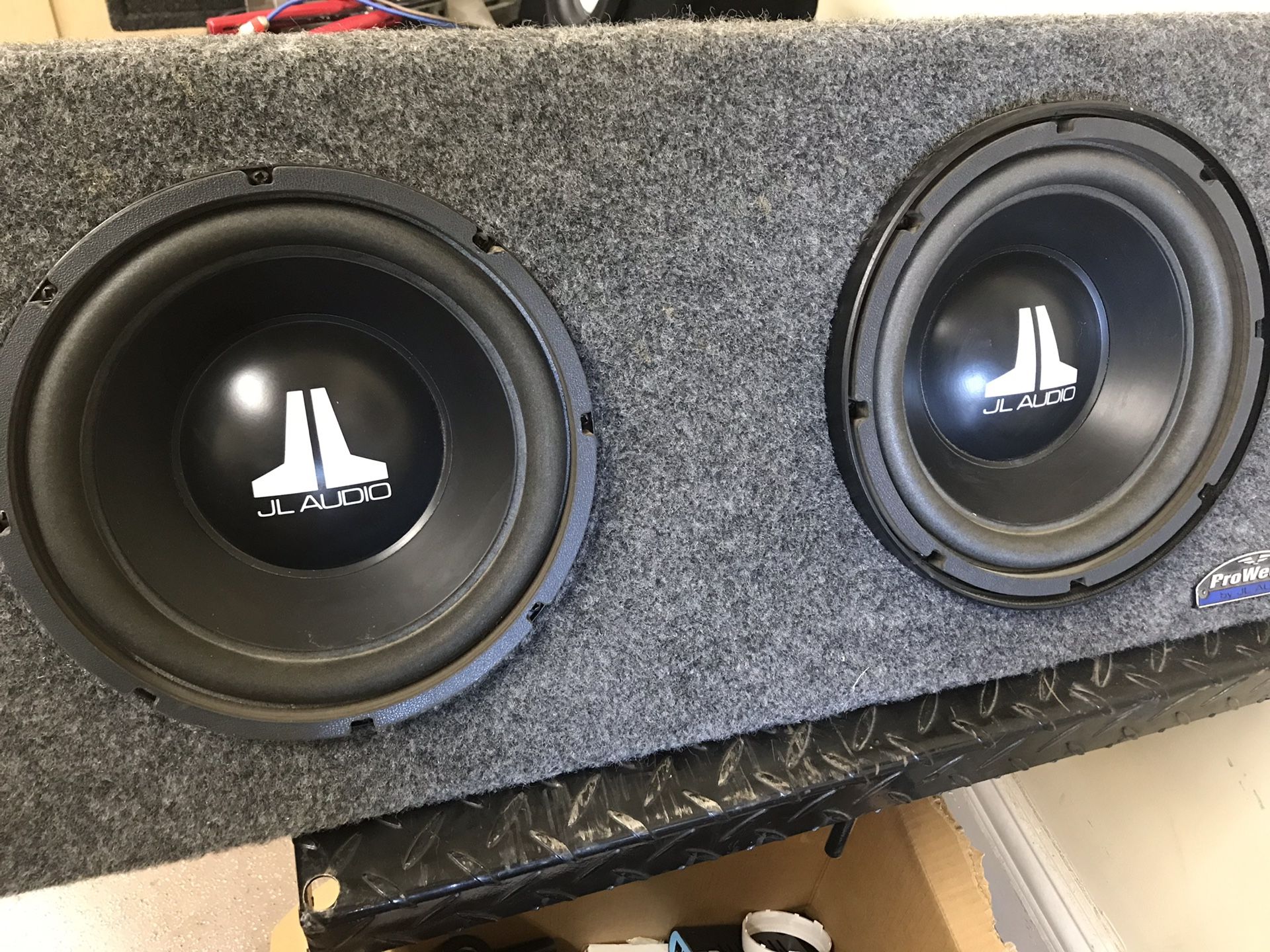 Pro Wedge twin subs by JL audio audio 10 w3