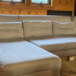 Free L Sectional Gray couch Sofa