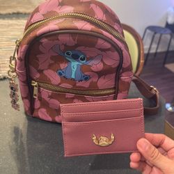 Disney Stitch Mini backpack with Wallet