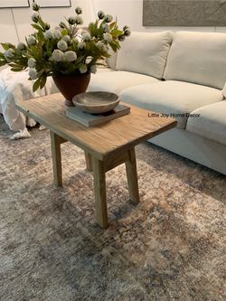 Earthy Organic Elements Home Decor Small Side Table/Kid’s Desk 