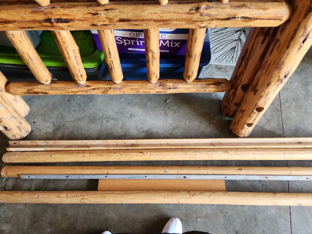 Log Bed Frame