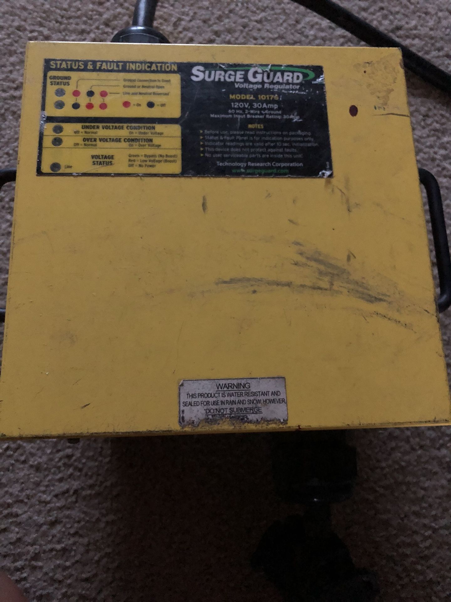 Surge Guard 10176 RV Voltage Regulator - 30 Amp 120V