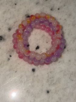 Multicolor Beaded Stretch Bracelets Set