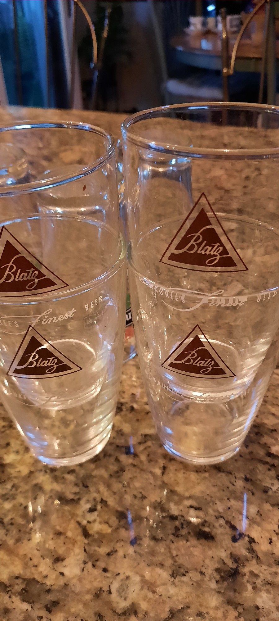 Vintage Blatz Beer Glasses Set Of 4