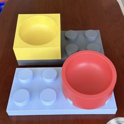 Double Pet Bowl For Dog & Cat Stainless Steel Bowl With Colors Stand Unique/Cute Feeder