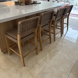 Set Of 4 - NEW Nathan James Counter Stools