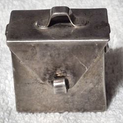 Sterling .925 Small Hinged Box Pendant Made /Stamped  Mexico 
