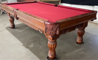 Beautiful 8ft Pool Table- BRUNSWICK- New Felt Any Color- FREE DELIVERY