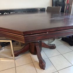 Poker Table Clawfoot Dining Table Bumper Pool