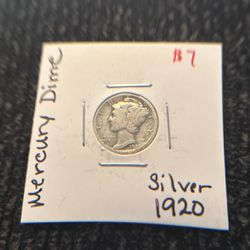 1920 Mercury Dime Silver
