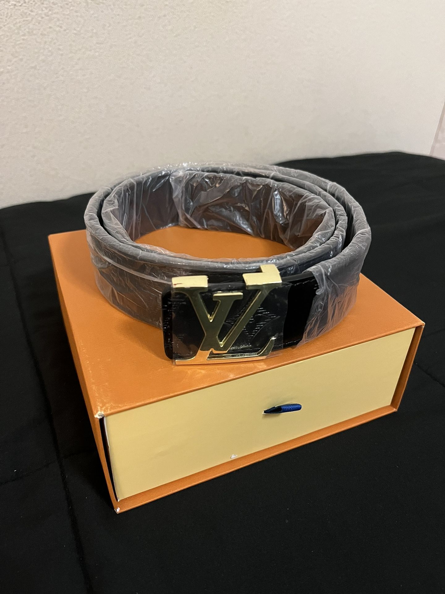 LV Belt - Golden Buckle
