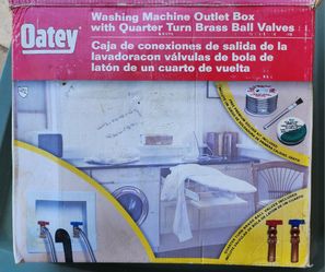 Washing machine outlet box