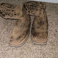 durango western style boots size 14ee steel toe 12" used work 