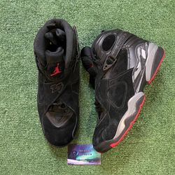 Air Jordan 8 bred size 10men/11.5women