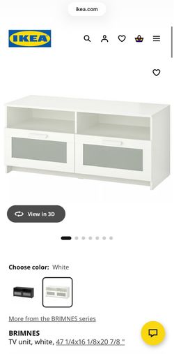 White storage unit