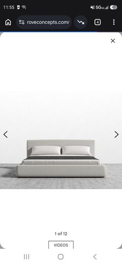 Rove concepts queen sized ophelia bed in green