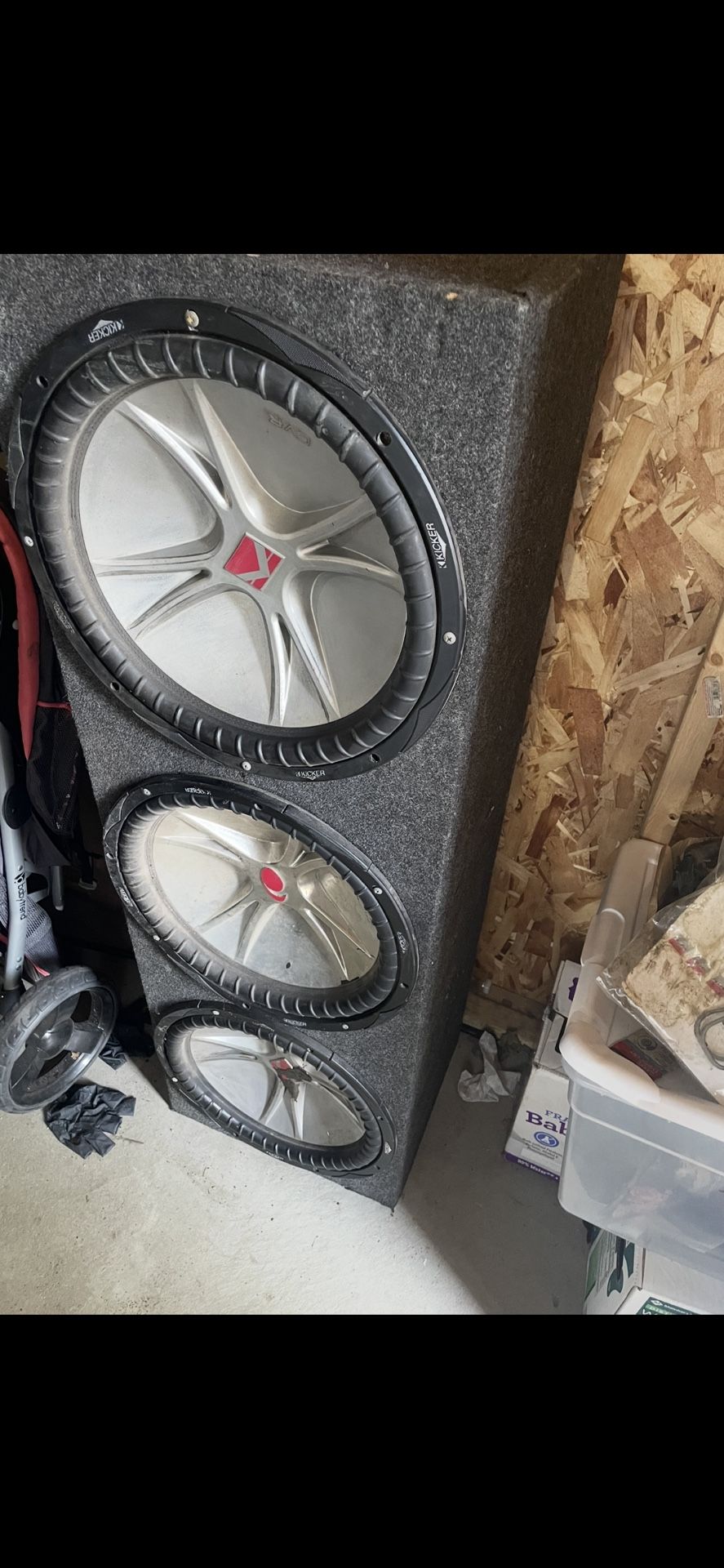 Three15" Kicker Subwoofers In a box