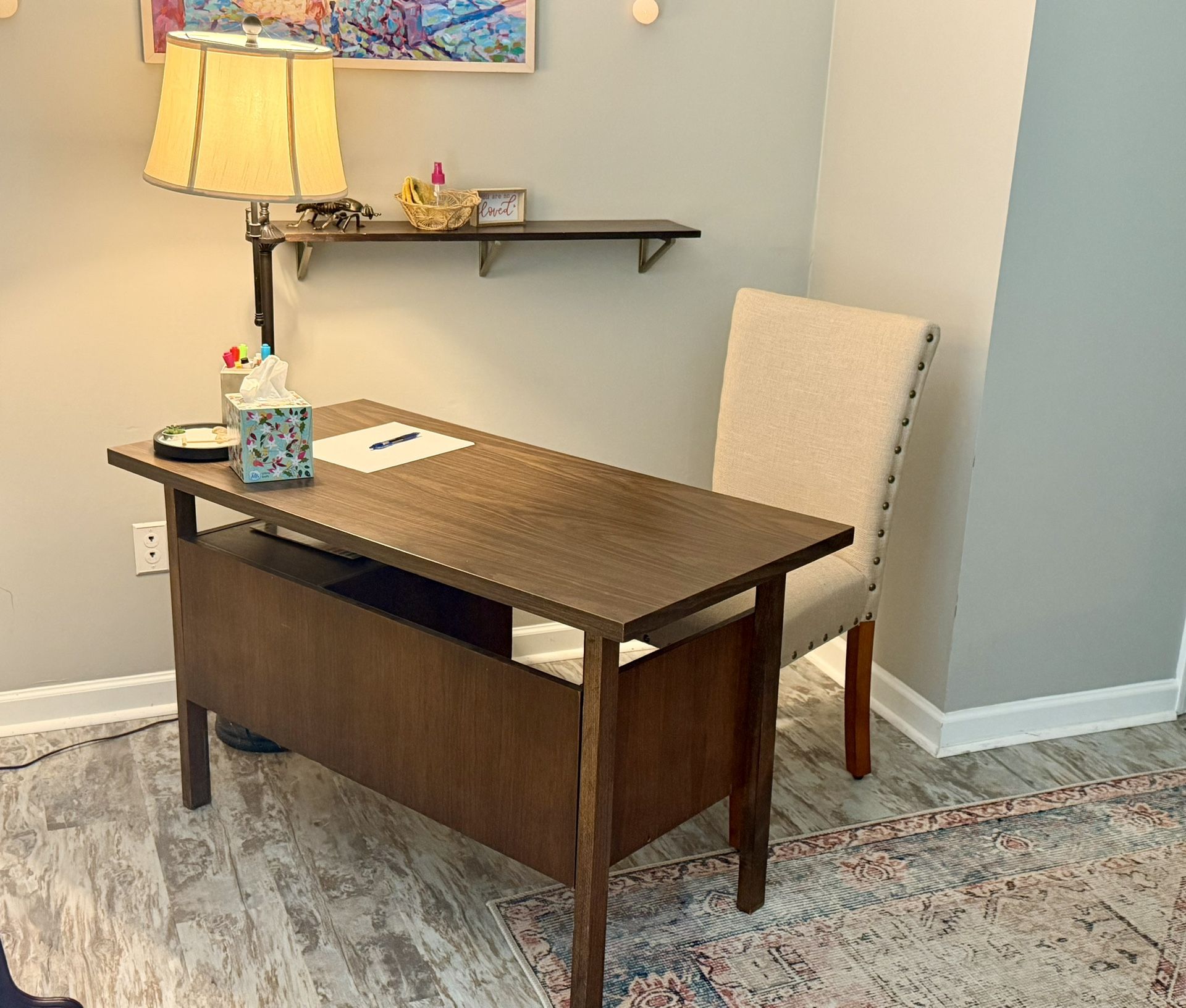 Stylish Home Office Furniture – Desk & Matching Chair Set
