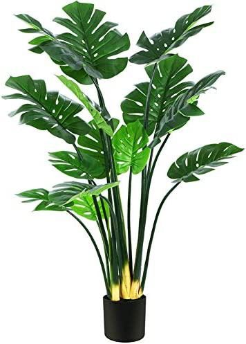 🌿Fopamtri Artificial Monstera Deliciosa Plant 43", Perfect For Home Garden Office Store Decoration
🌿