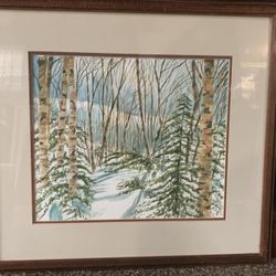 Framed Watercolor Painting by Hawley McAfee