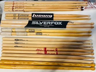 Pearl bag full of various drum stick sets