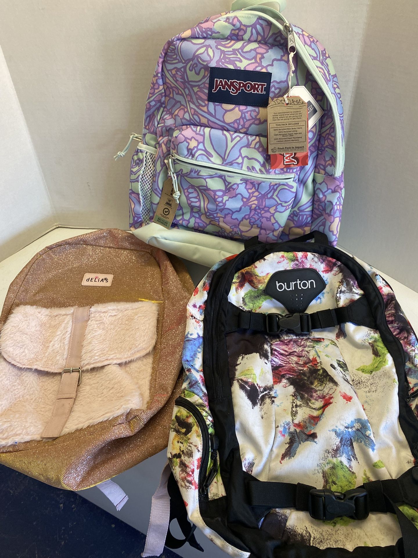 Backpacks Delias JanSport Burton 