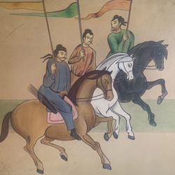 Painting  Sarreid  Ltd Leather 1983