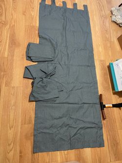Blue blackout curtain panel x 4
