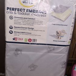 Serta Perfect Slumber Dual Sided Crib and Toddler Mattress - Waterproof - Hypoallergenic - Premium Sustainably Sourced Fiber Core -GREENGUARD Gold Cer