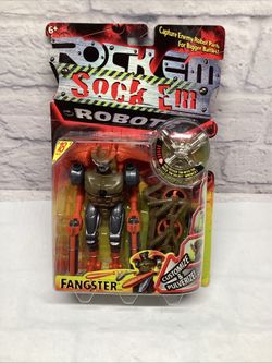 2001 Mattel Rock Em Sock Em Robots Robo Tournament FANGSTER NEW