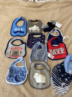 Bibs and socks 13 bibs H&M and Carter’s