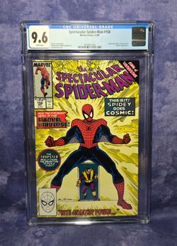 Spectacular Spider-Man #158 1989 CGC 9.6 WP Spider-Man Gains Cosmic Powers